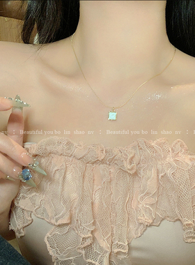 柏林少女2025年新款几何贝壳项链