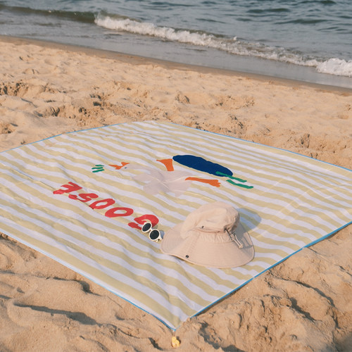 海边沙滩垫防水防沙迷你野餐布沙滩毯户外野餐垫沙滩布便携式野营 - 图0