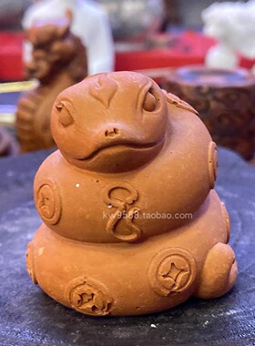 闽南非遗红砖12生肖文玩茶宠摆件