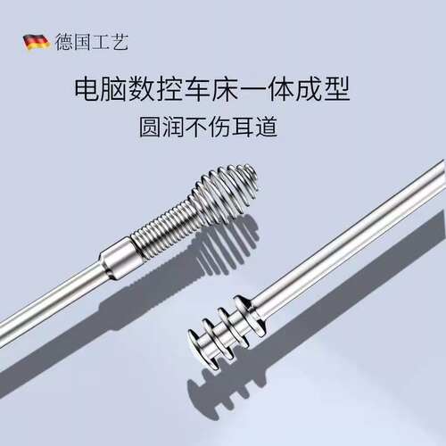 6件套挖耳勺掏耳朵成人家用采耳工具便携式螺旋掏耳勺套装 - 图1