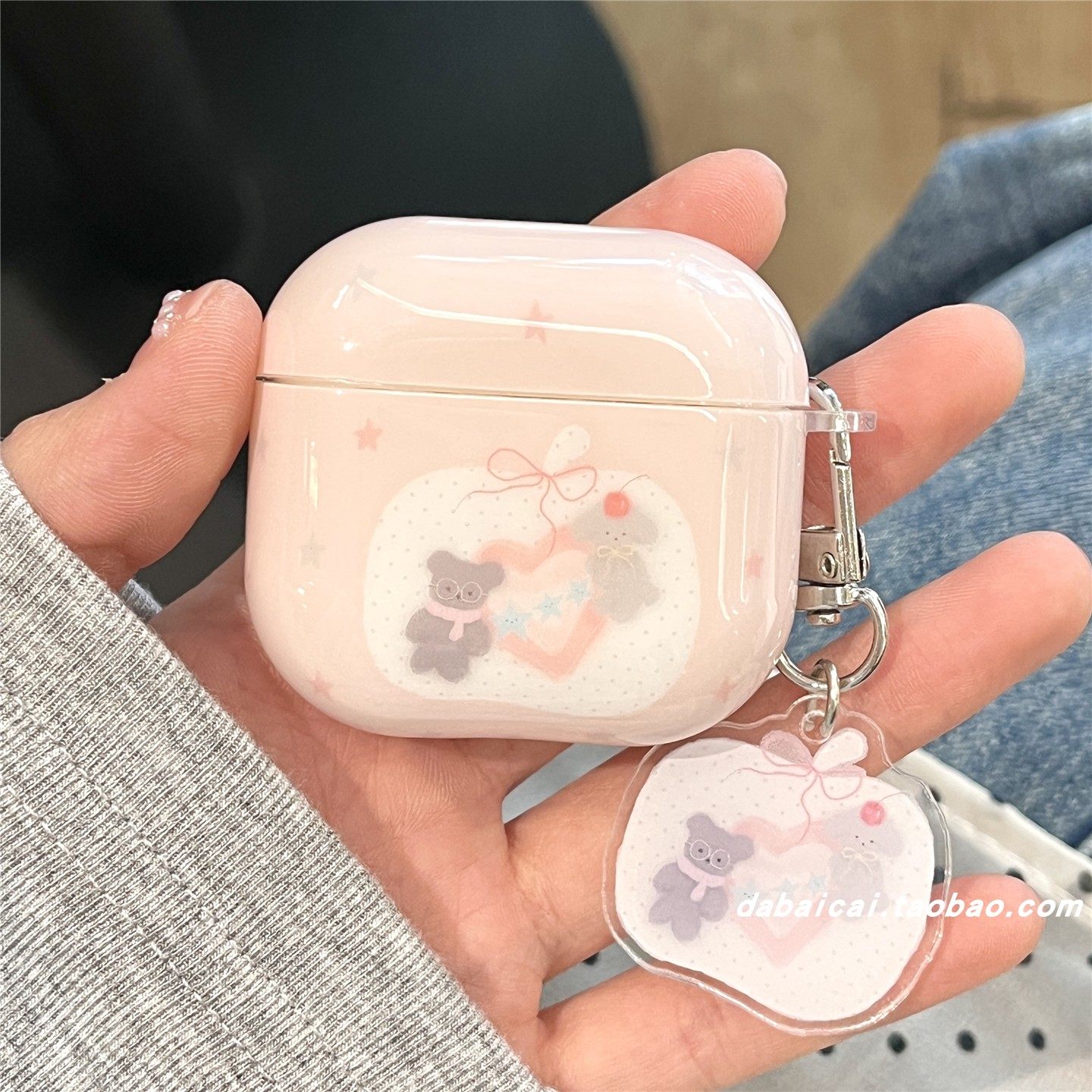 ins风星星爱心小熊狗狗适用airpods pro3保护套pro二代airpodspro2耳机套壳4代苹果无线蓝牙三代airpods3可爱,淘宝优惠券,粉丝福利购,淘宝优惠卷