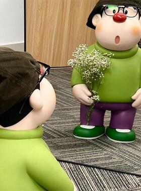 【家居好物】儿童节胖虎桌面摆件高级感小众入户玄关创意轻奢客厅