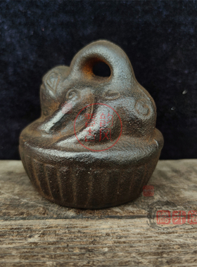 仿古铸铁瑞兽铁权铁秤砣平安秤砣