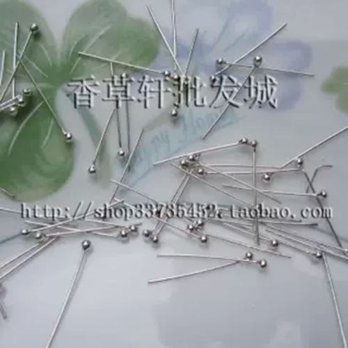 925银T针9针diy手工饰品串珠材料发簪子古风耳环项链手链配件0043 - 图1