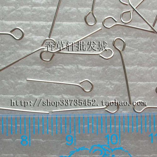 925银T针9针diy手工饰品串珠材料发簪子古风耳环项链手链配件0043 - 图0