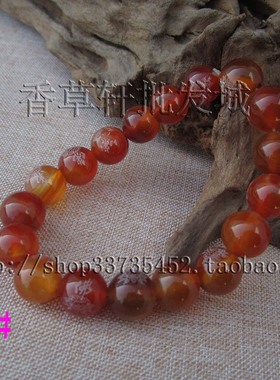 天然红玛瑙手链甜美风diy饰品