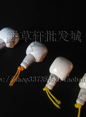 星月佛珠配饰藏式三通佛头白松石