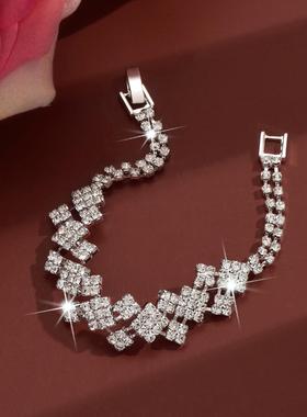 欧美中东流行饰品田字项链耳环手链戒指礼服配饰女百搭礼服配饰