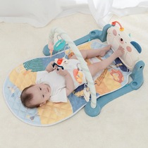 Mandragon Pudding Bear Pedantic Piano Baby Foot Pedal Bed Bell Fitness Rack Lying Play Toy Puzzle Early Education Gift