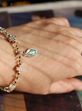 ETunique十一月诞生辰石黄水晶黄铁矿新年招财设计感原创男女手链