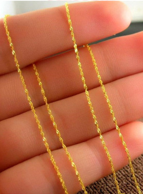 镀18k戒指吊坠不掉色黄金项链