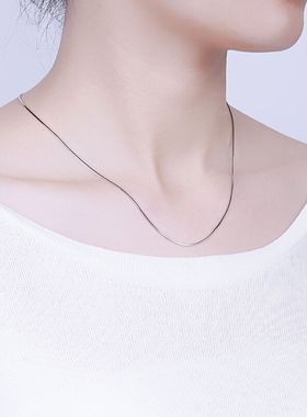 18k玫瑰金黄金铂金色森系毛衣链