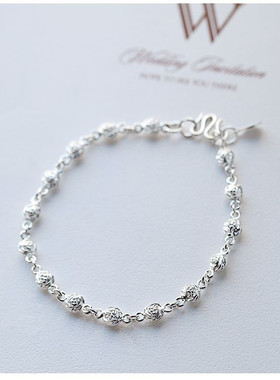 纯银生日礼物闺蜜足银简约女S999