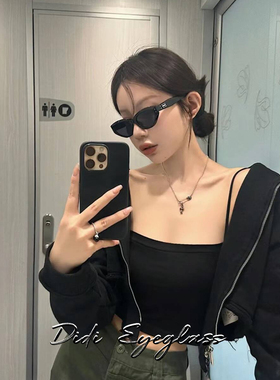 猫眼时髦墨镜女款高级感小脸街拍