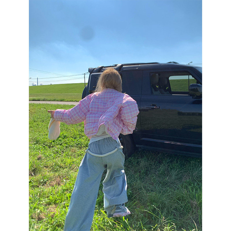 NECOYEP 2025早秋美式宽松粗绳直筒阔腿裤男女垂感宽松休闲卫裤,淘宝优惠券,粉丝福利购,淘宝优惠卷