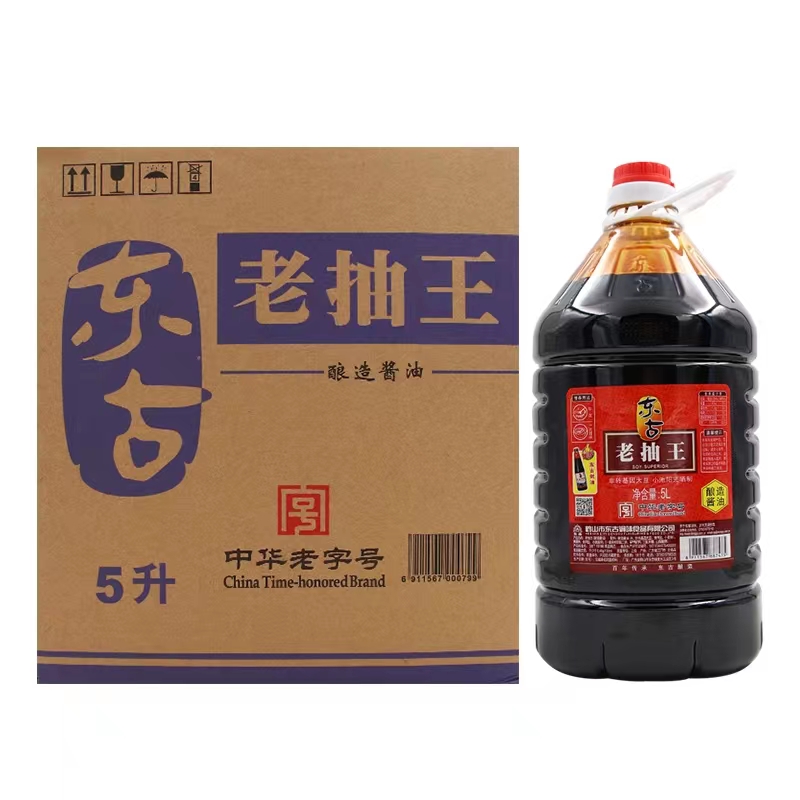 东古老抽王5L大桶装商用酒店餐饮红烧小炒上色调味酿造酱油包邮