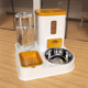 All-in-one pet drinking and feeding machine automatically stores water