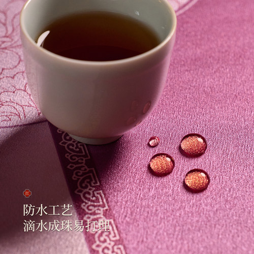 爱奇葩iqipa 花影粉黛桌旗轻奢高端婚礼布置装饰茶席床旗桌布长条 - 图2