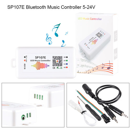 WS2812B幻彩控制器SP106E/SP107E/SP108E/SP110E系列蓝牙全彩控制 - 图1