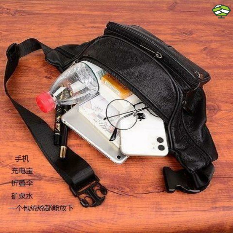 腰包男女牛皮多功能大容量收斜挎包 法狼仕手机包
