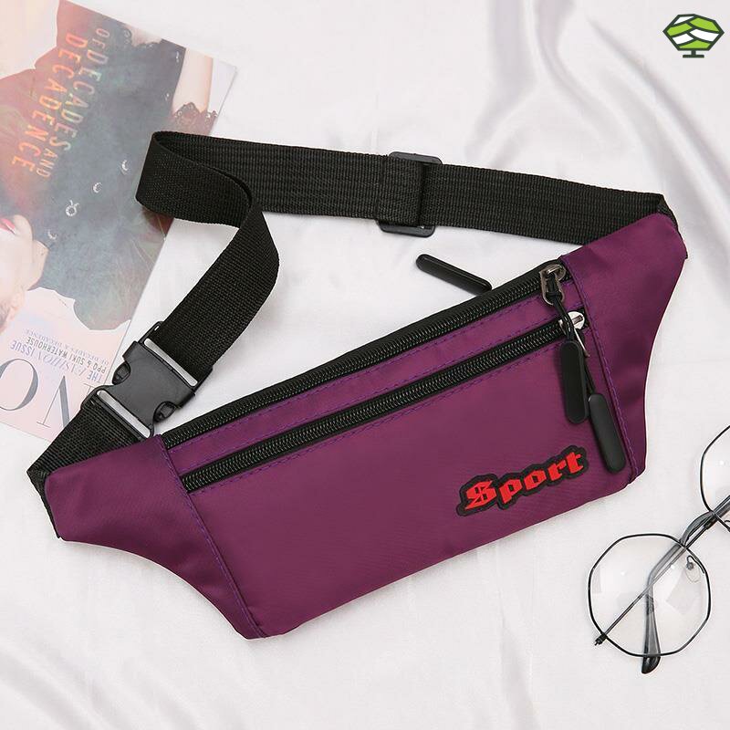 Construction site work waist bag 2026 Oxford cloth casual waist bag thin close-fitting running sports mobile phone bag unisex