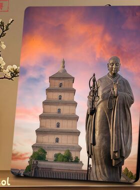 西安大雁塔古风相框装饰玄