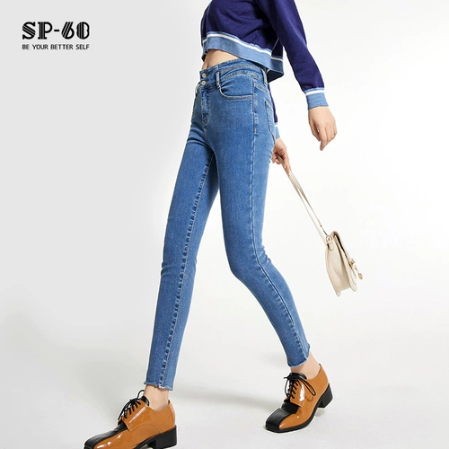 Утягивающий пояс на талию, штаны, демисезонные утепленные джинсы, высокая талия, по фигуре, 2021 года