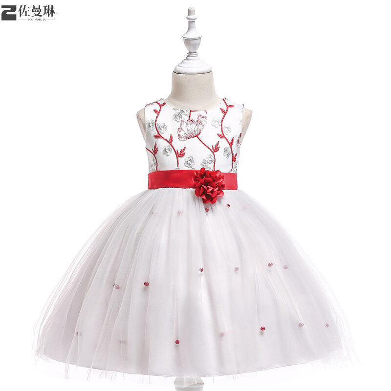 2021新款女童黄色无袖蓬蓬裙花童 佐曼琳连衣裙