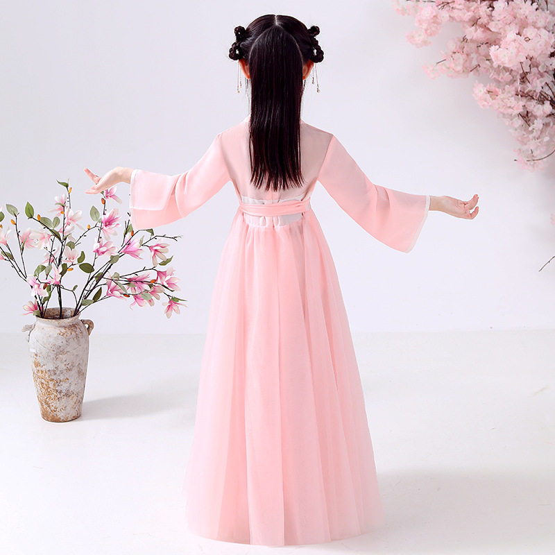 女童汉服连衣裙春装15中大童公主裙 佐曼琳连衣裙