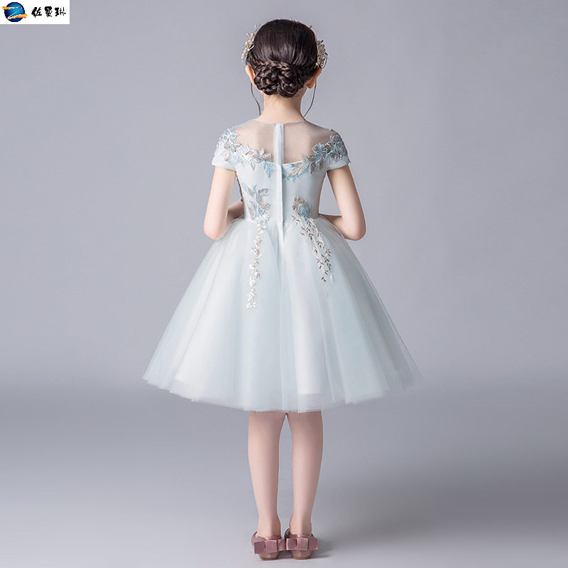 女童蓬蓬纱主持人钢琴表演服公主裙 佐曼琳连衣裙