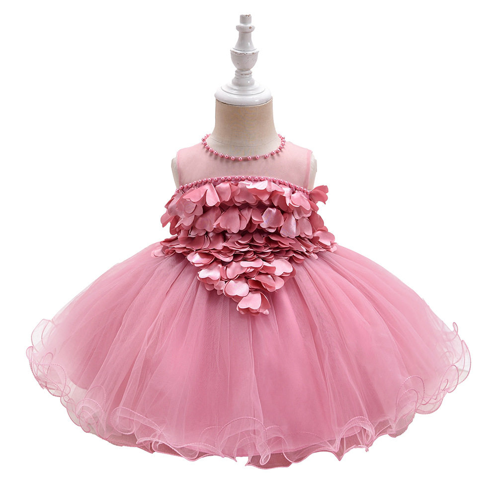 婴幼儿女宝宝拖尾1百天周岁公主裙 佐曼琳连衣裙