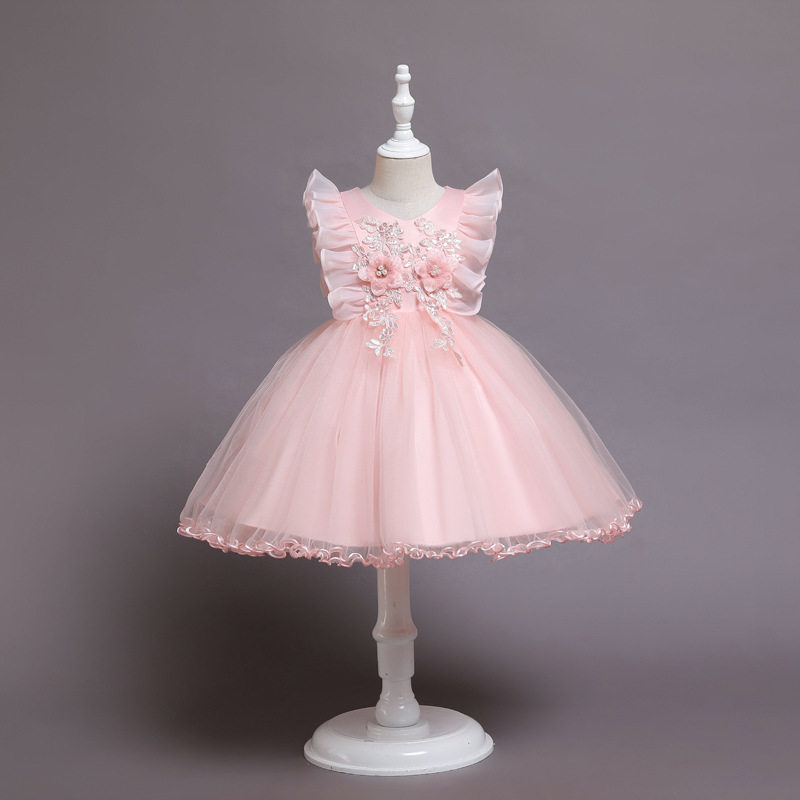 六一儿童公主蓬蓬裙花童女童演出服 佐曼琳连衣裙