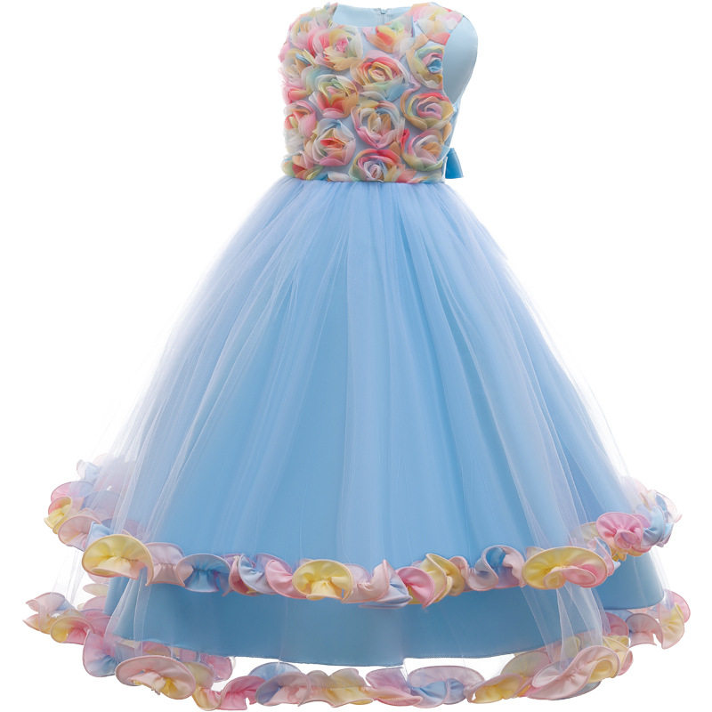 女童长裙春夏新款网纱蓬蓬公主裙 佐曼琳连衣裙