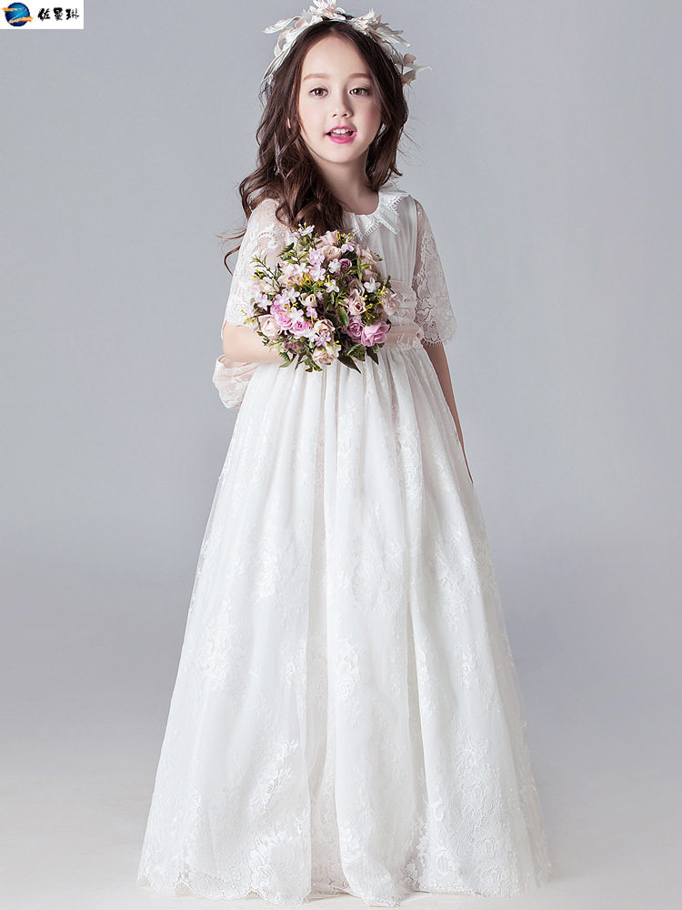 儿童优雅女孩生日过膝长裙公主裙 佐曼琳连衣裙