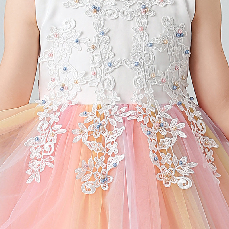 2021儿童长款婚纱礼服裙蓬蓬演出服 佐曼琳连衣裙