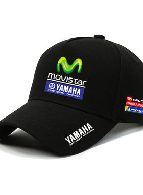 YAMAHA雅马哈MotoGP厂队摩托罗西机车骑行户外棒球帽运动车鸭舌帽