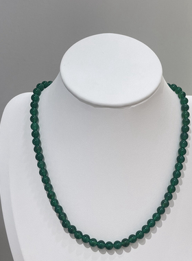 小众手工天然绿玛瑙项链