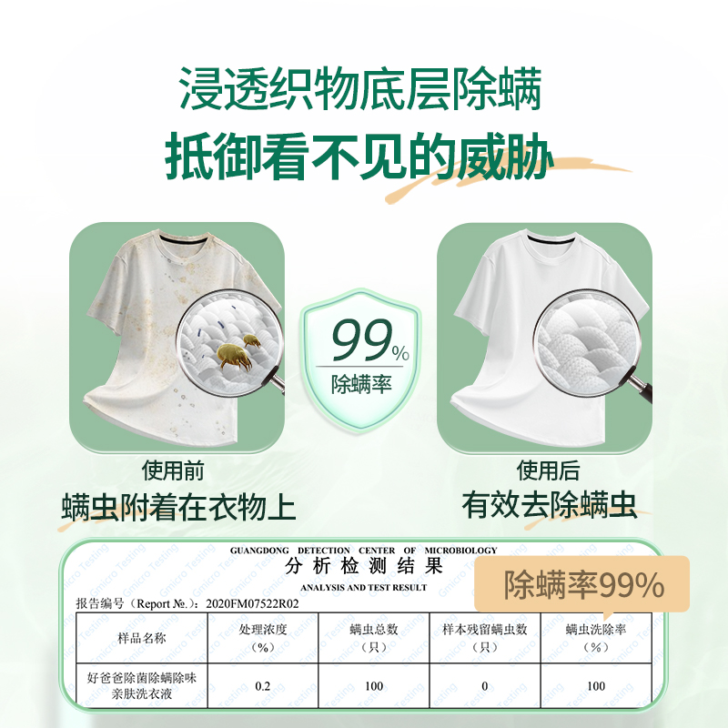 好爸爸婴儿洗衣液除螨除菌除味专用儿童宝宝大人通用洗衣官方正品