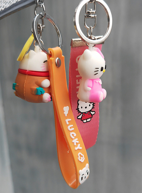 亏本清仓价 可爱卡通钥匙扣挂件包挂饰小猫咪hellokity幸运猫