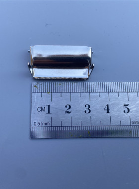 包带配件鸭嘴夹吊带扣扣夹子背带裤夹3厘米宽银色帆布皮带调节扣