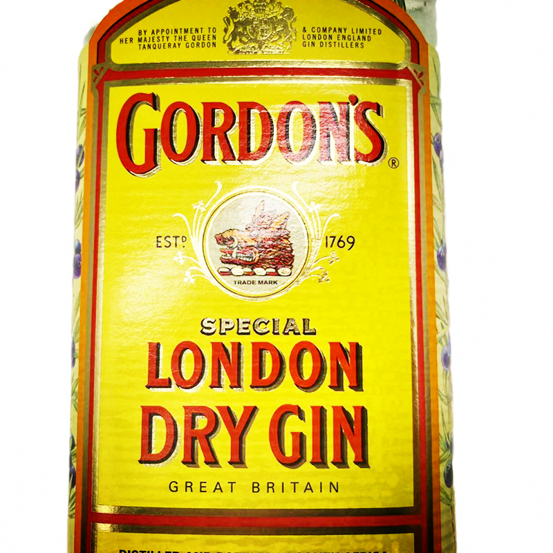 包邮哥顿金酒 GORDON'S哥顿毡酒 伦敦干金酒750ml 歌顿金新版40度 - 图1