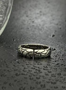 s925银原创设计沧桑戒指