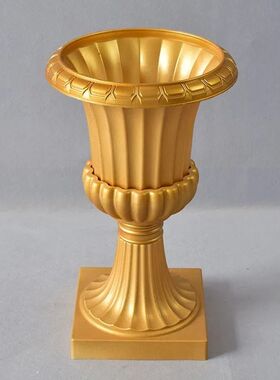 Golden European Plastic Large Size Vases Party Decorate Orna