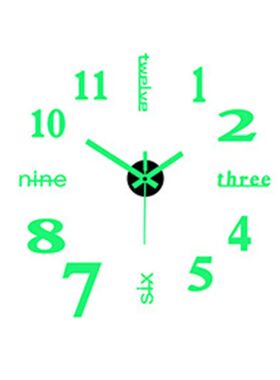 3D Wall Clock DIY Home and Decoration Pocket Watch Sticker L