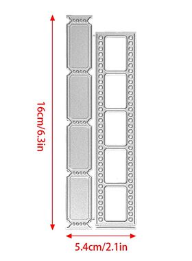 New Film Strip Metal Cutting Dies Rectangle Die Cuts for Scr