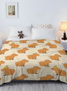 rembling Capybara Blanket Printed Throw Blanket Plush Fluffy