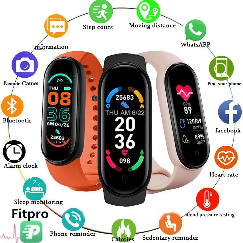 Smart Bracelet Multi-Function Heart Rate Blood Pressure Moni - 图3