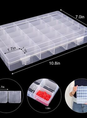 24/36 Grids Plastic Organizer Box Craft Organizer Storage wi