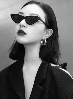 网红太阳镜欧美复古墨镜男女三角