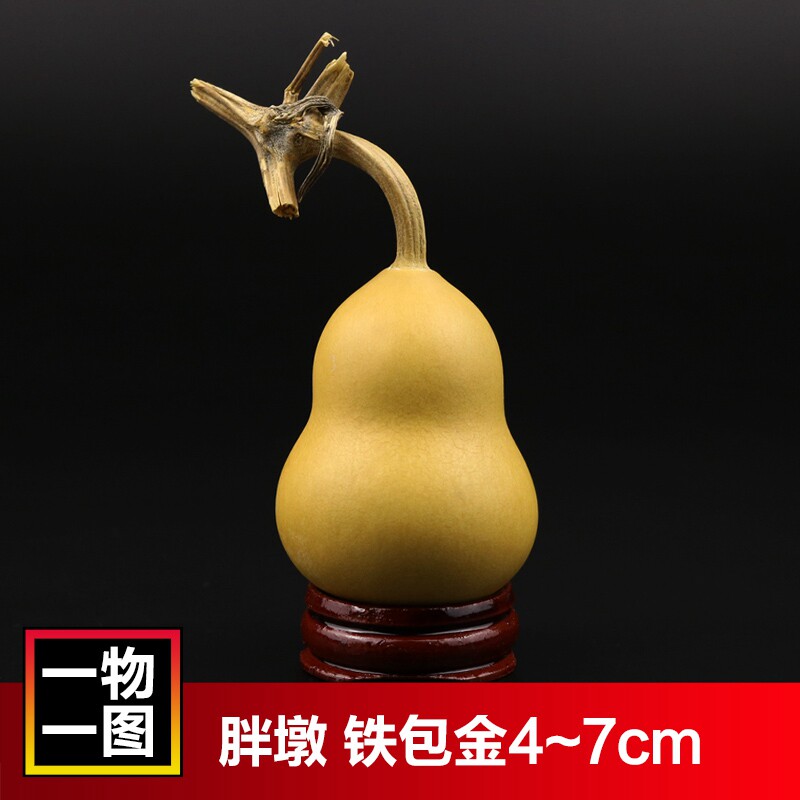 天然小葫芦精品胖墩葫芦手捻铁包金文玩小美国手把件烙画把玩上色_虎窝淘